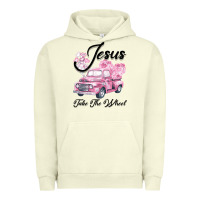 Pigment Pistachio Leopard Floral Pink Car Jesus Take The Wheel Urban Hoodie - Bettercallsaul