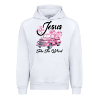 White Leopard Floral Pink Car Jesus Take The Wheel Urban Hoodie - Bettercallsaul