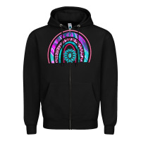 Black rainbow and gemstone Zipper Hoodie - AdoDesignShop