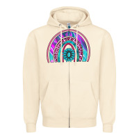Sandshell rainbow and gemstone Zipper Hoodie - AdoDesignShop