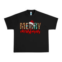 Black merry christmas Urban Heavy Tee - CowhideDigitalArt