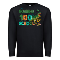 Black roaring into 100 day of school Premium Sweatshirt - MaliasSmallBusiness