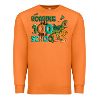 Carrot roaring into 100 day of school Premium Sweatshirt - MaliasSmallBusiness