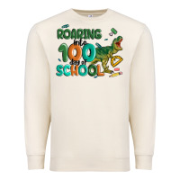 Sandshell roaring into 100 day of school Premium Sweatshirt - MaliasSmallBusiness