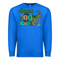 True Royal roaring into 100 day of school Premium Sweatshirt - MaliasSmallBusiness