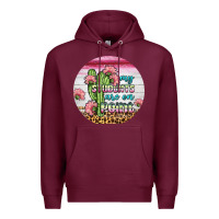 Burgundy my students are on point round earring Premium Hoodie - BundleAndBundleShop