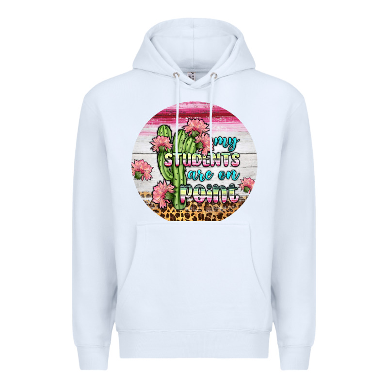 My Students Are On Point Round Earring Premium Hoodie by BundleAndBundleShop | Teevron