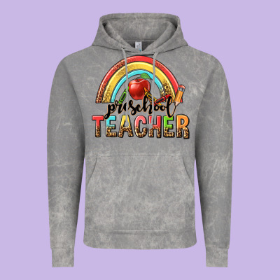 Preschool Teacher Vintage Hoodie Designed By Texasbilliewilder