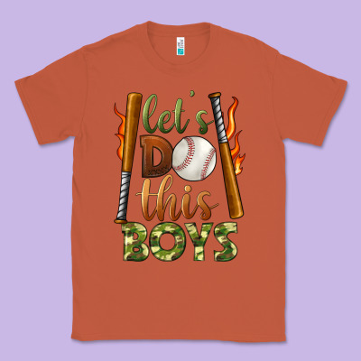 Let's Do This Boys Baseball Classic Tee Designed By Bundleandbundleshop