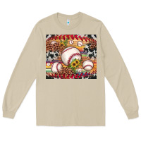 Mushroom baseball leopard cowhide sunflower Long Sleeve Tee - JahusDesignShop
