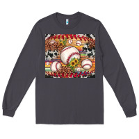 Smoke baseball leopard cowhide sunflower Long Sleeve Tee - JahusDesignShop