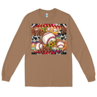 Toasted Coconut baseball leopard cowhide sunflower Long Sleeve Tee - JahusDesignShop