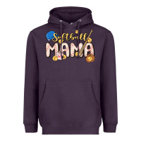 Plum softball MAMA Heavyweight Hoodie - MaliasSmallBusiness