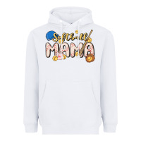 White softball MAMA Heavyweight Hoodie - MaliasSmallBusiness
