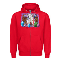 Red goat family eggs flowers leopard serape glitter Zipper Hoodie - Artiststas
