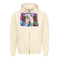 Sandshell goat family eggs flowers leopard serape glitter Zipper Hoodie - Artiststas