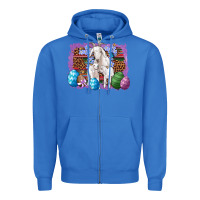 True Royal goat family eggs flowers leopard serape glitter Zipper Hoodie - Artiststas