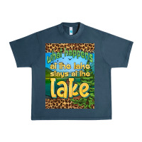 Midnight Navy what happens at the lake stays at the lake air freshener Urban Heavy Tee - HRA Design Shop