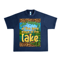Navy what happens at the lake stays at the lake air freshener Urban Heavy Tee - HRA Design Shop