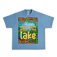Pebble Blue what happens at the lake stays at the lake air freshener Urban Heavy Tee - HRA Design Shop
