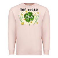 Pale Pink the lucky club Premium Sweatshirt - MaliasSmallBusiness