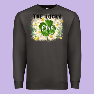 The Lucky Club Premium Sweatshirt Designed By Maliassmallbusiness