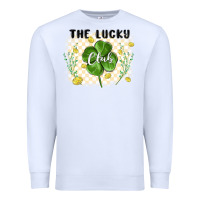 White the lucky club Premium Sweatshirt - MaliasSmallBusiness
