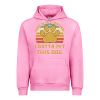 Fuchsia Pink Hold My Drink I Gotta Pet This Dog Urban Hoodie - Bettercallsaul