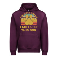 Mauve Wine Hold My Drink I Gotta Pet This Dog Urban Hoodie - Bettercallsaul