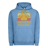 Pigment Pebble Blue Hold My Drink I Gotta Pet This Dog Urban Hoodie - Bettercallsaul