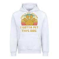 White Hold My Drink I Gotta Pet This Dog Urban Hoodie - Bettercallsaul