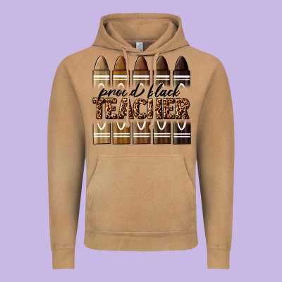 Proud Black Teacher Vintage Hoodie Designed By Texasbilliewilder