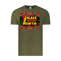 Vintage Olive Black History Month Vintage Tee - Zillion Design Studio