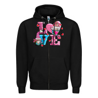 Black love and gnomes Zipper Hoodie - AdoDesignShop
