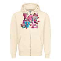 Sandshell love and gnomes Zipper Hoodie - AdoDesignShop