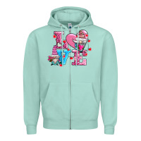 Seafoam love and gnomes Zipper Hoodie - AdoDesignShop