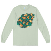 Matcha christmas gingerbread cookies patch Long Sleeve Tee - BundleAndBundleShop