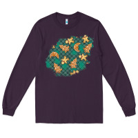 Plum christmas gingerbread cookies patch Long Sleeve Tee - BundleAndBundleShop