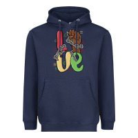 Navy love juneteenth Heavyweight Hoodie - MaliasSmallBusiness