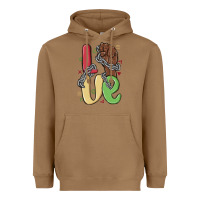 Toasted Coconut love juneteenth Heavyweight Hoodie - MaliasSmallBusiness
