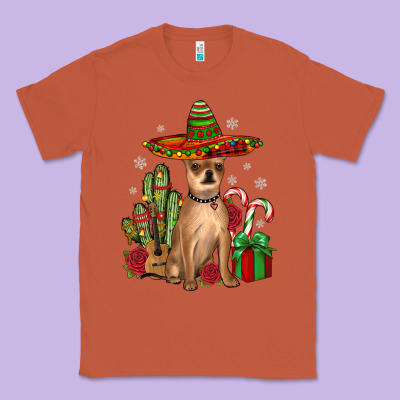 Chihuahua Christmas Classic Tee Designed By Jahusdesignshop