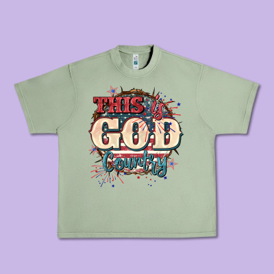 This Is God Country 4th Of July Urban Heavy Tee Designed By Cowgirlartshop