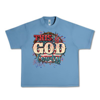 Pebble Blue This is god country 4th of july Urban Heavy Tee - CowGirlArtShop