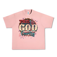 Salmon This is god country 4th of july Urban Heavy Tee - CowGirlArtShop