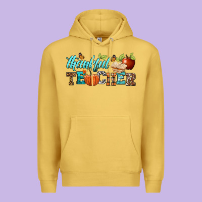 Thankful Teacher Premium Hoodie Designed By Bundleandbundleshop