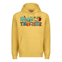 Antique Gold thankful teacher Premium Hoodie - BundleAndBundleShop