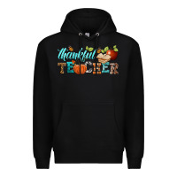 Black thankful teacher Premium Hoodie - BundleAndBundleShop