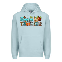 Blue Mist thankful teacher Premium Hoodie - BundleAndBundleShop