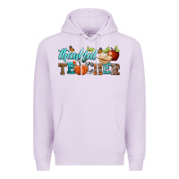 Lilac thankful teacher Premium Hoodie - BundleAndBundleShop