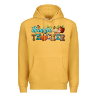 Mustard thankful teacher Premium Hoodie - BundleAndBundleShop